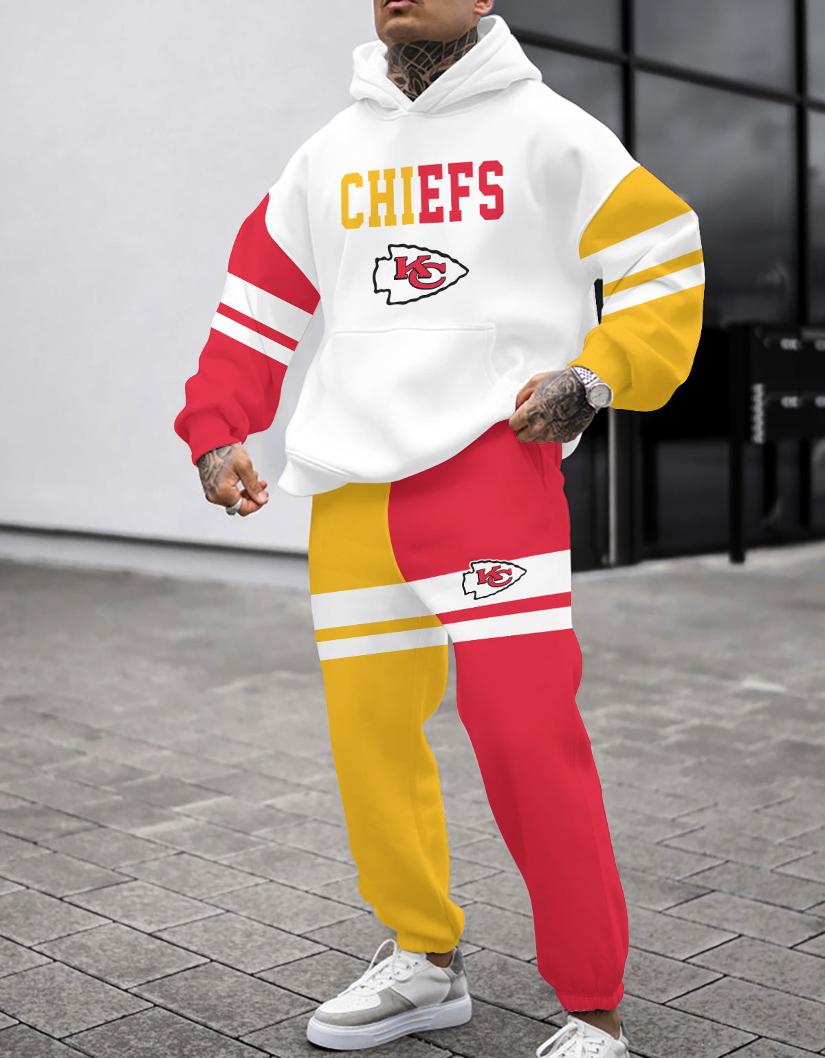 Kansas City Chiefs Combo Pullover Hoodie And Sweatpants AZBTPHSP000099