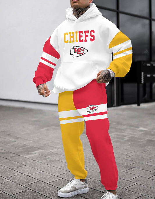 Kansas City Chiefs Combo Pullover Hoodie And Sweatpants AZBTPHSP000099