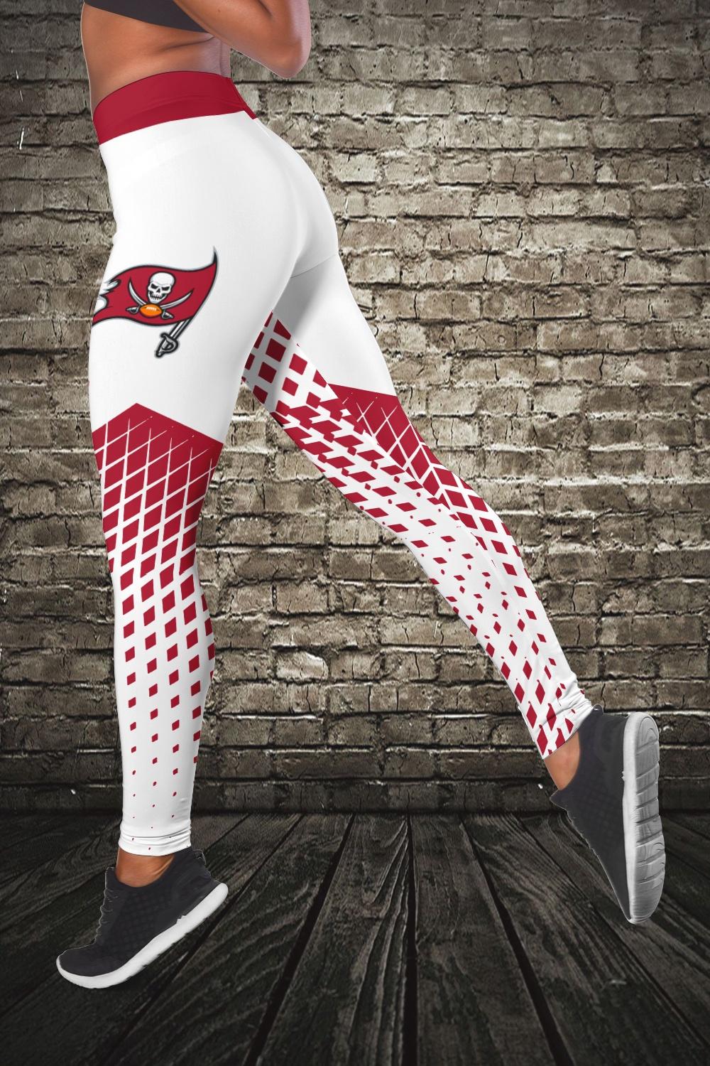 Tampa Bay Buccaneers Leggings And Criss Cross Tank Top BGCCTANK153