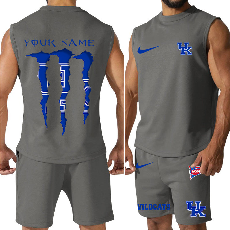 Kentucky Wildcats Colorful Combo Men Jersey Tank Top and Shorts AZBTCMJTTS000043