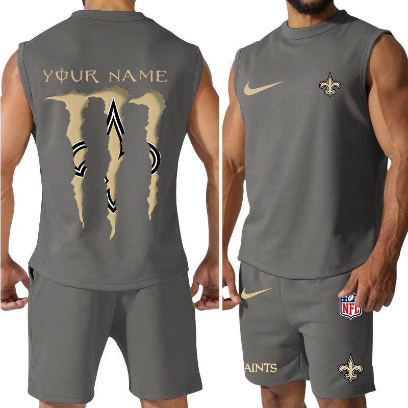 New Orleans Saints Colorful Combo Men Jersey Tank Top and Shorts AZBTCMJTTS000025