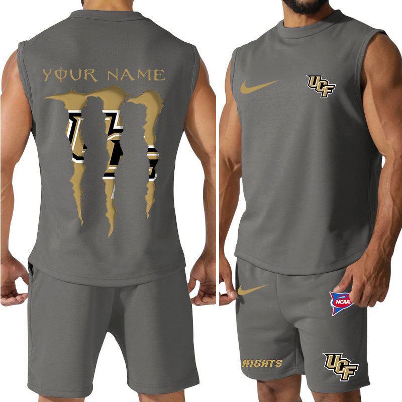 UCF Knights Colorful Combo Men Jersey Tank Top and Shorts AZBTCMJTTS000069