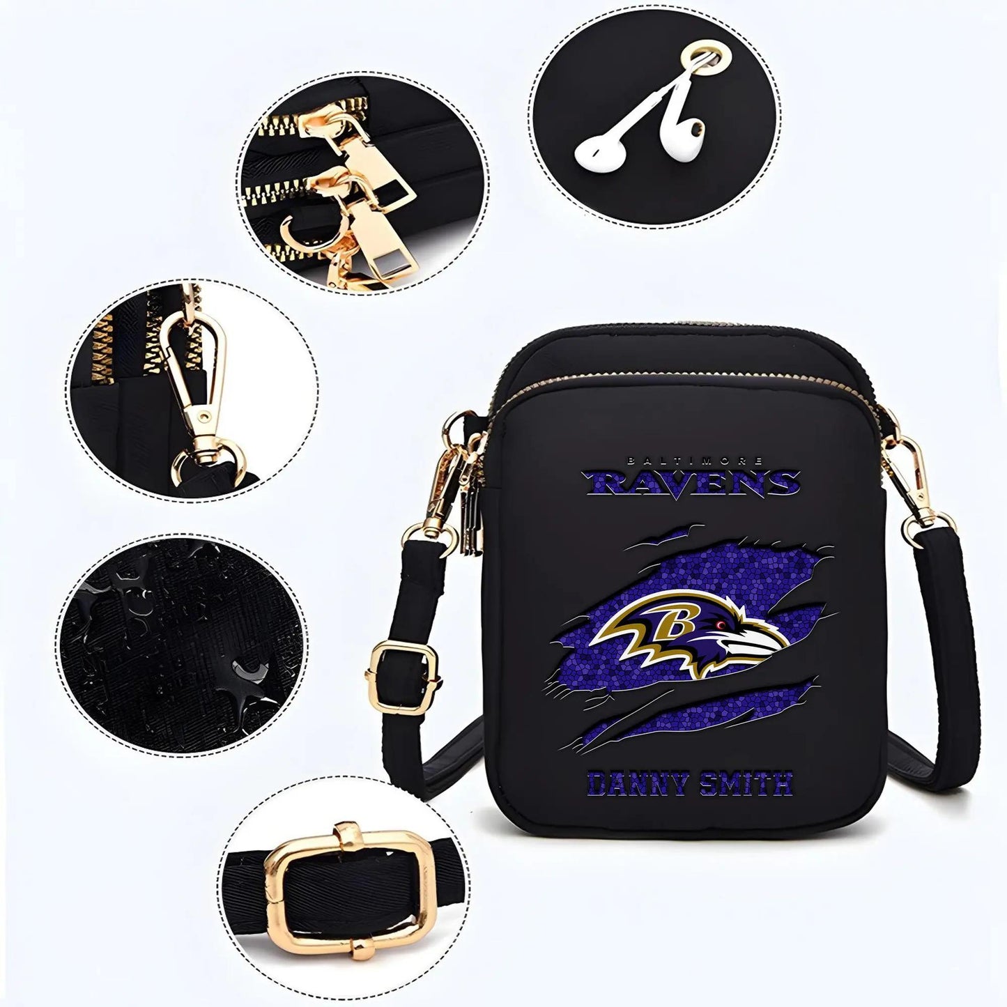 Baltimore Ravens Mini Crossbody Bag for Women New Trending 2025 AZBT2DMCB000009