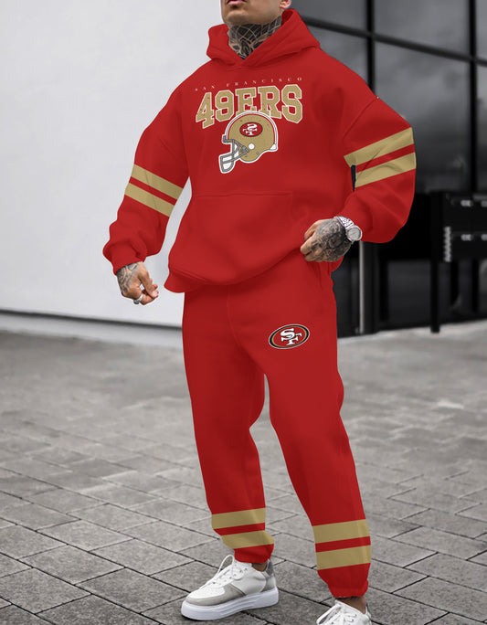 San Francisco 49ers Combo Pullover Hoodie And Sweatpants AZBTPHSP000442