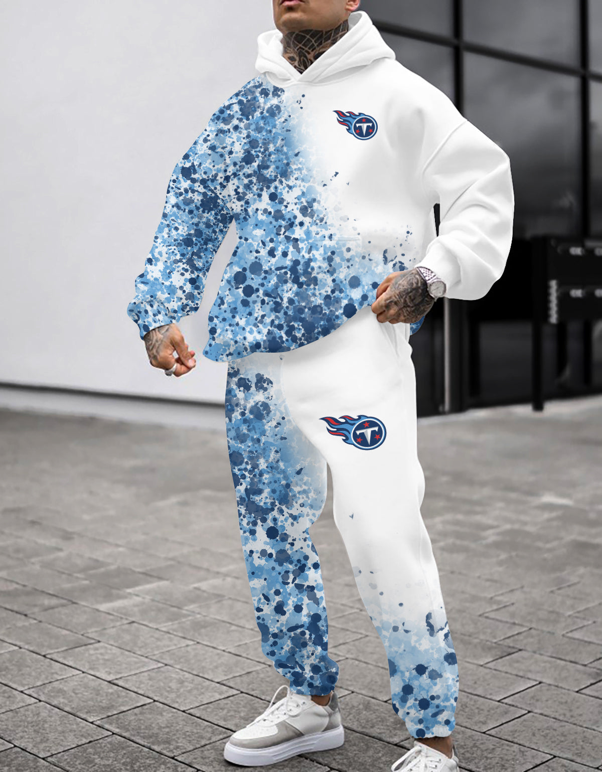Tennessee Titans Combo Pullover Hoodie And Sweatpants AZBTPHSP000189