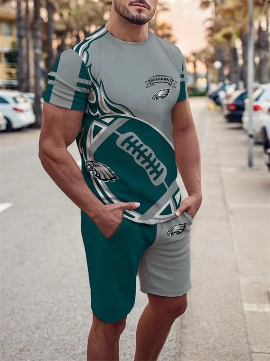 Philadelphia Eagles T-shirt and Shorts AZTS113