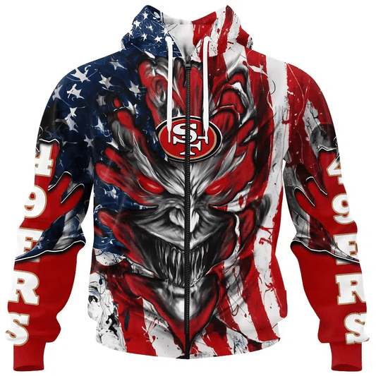 San Francisco 49ers All Over Printed T-shirt Sweatshirt Hoodie AZCHD595