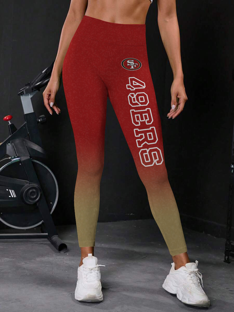 San Francisco 49ers High Waist Push Up Printed Leggings (3)