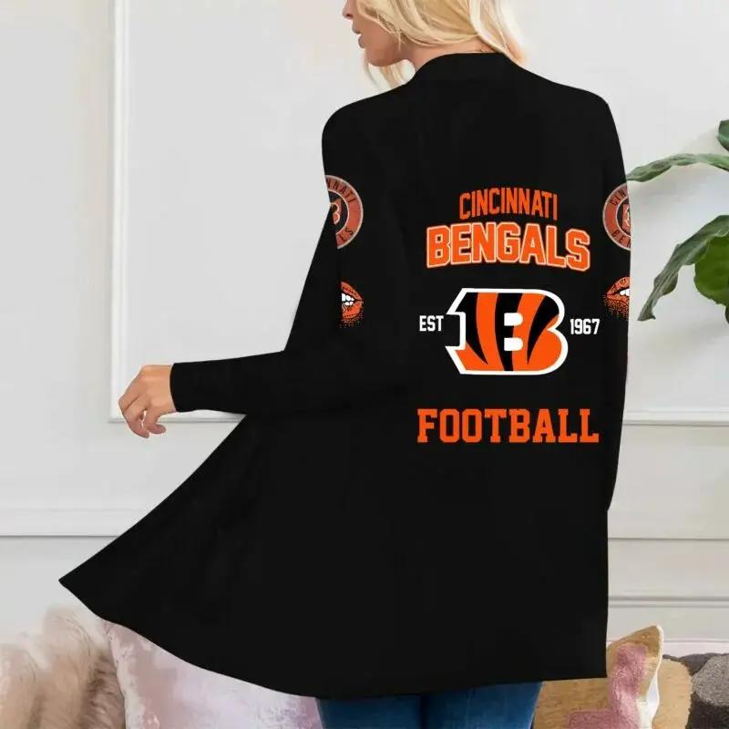 Cincinnati Bengals Women Patch Pocket Cardigan BT035