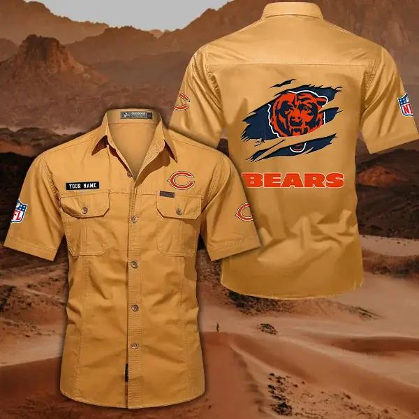 Chicago Bears Men’s Short Sleeve Cargo Shirts New 2025 AZBT2DCGS000006