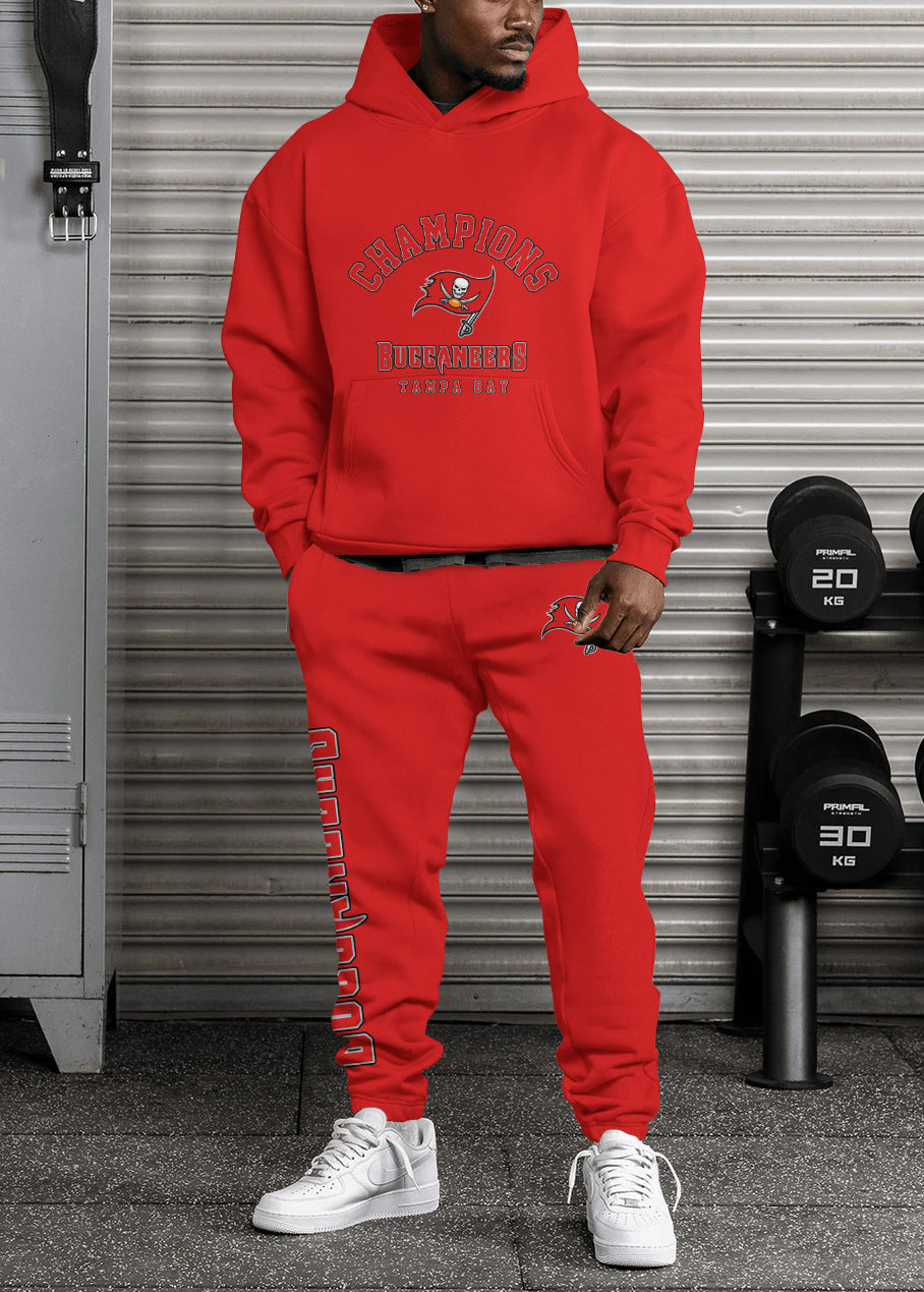 Tampa Bay Buccaneers Combo Pullover Hoodie And Sweatpants AZBTPHSP000072