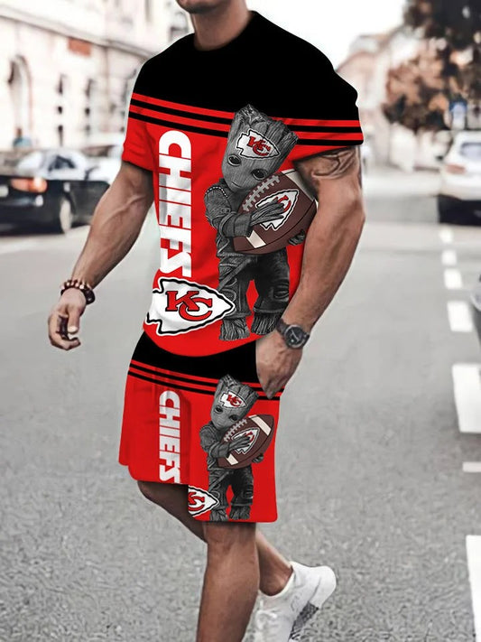 Kansas City Chiefs T-shirt and Shorts AZTS077