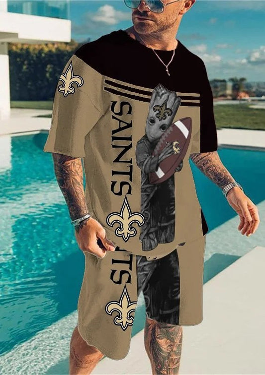 New Orleans Saints T-shirt and Shorts AZTS086