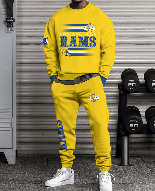 Los Angeles Rams Combo 3D Sweatsuit and Sweatpants Unisex CBSP93