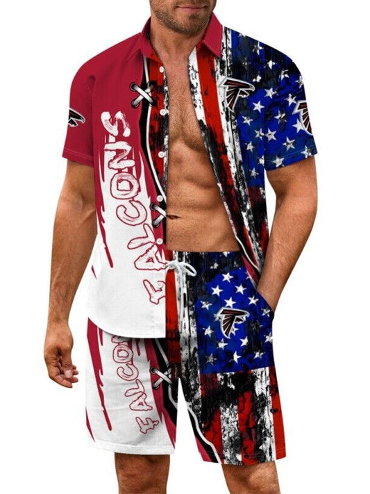 Atlanta Falcons Combo Hawaiian Shirt and Shorts AZBTHWSS000186