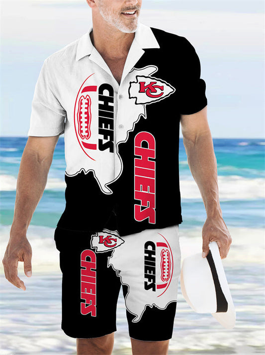 Kansas City ChiefsCombo Hawaiian Shirt and Shorts AZBTHWSS000141