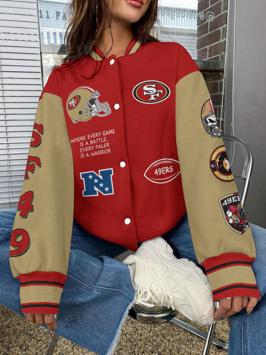 San Francisco 49ers National Football League Varsity Jacket AZBTVJK000646