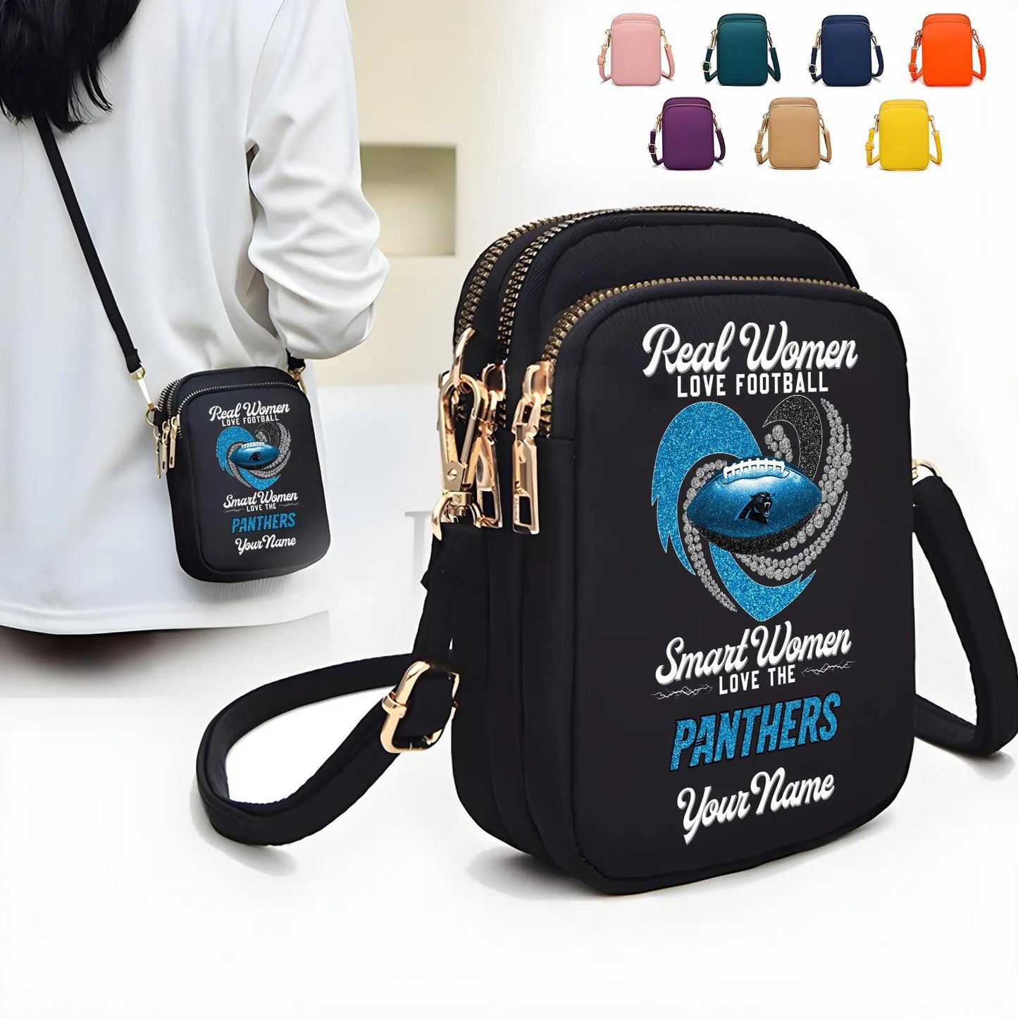 Carolina Panthers Mini Crossbody Bag for Women New Trending 2025 AZBT2DMCB000019