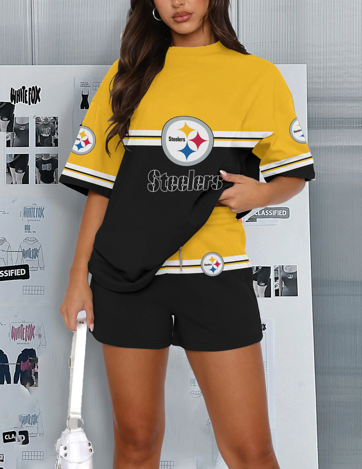Pittsburgh Steelers Limited Edition Top And Shorts Two-Piece Suits