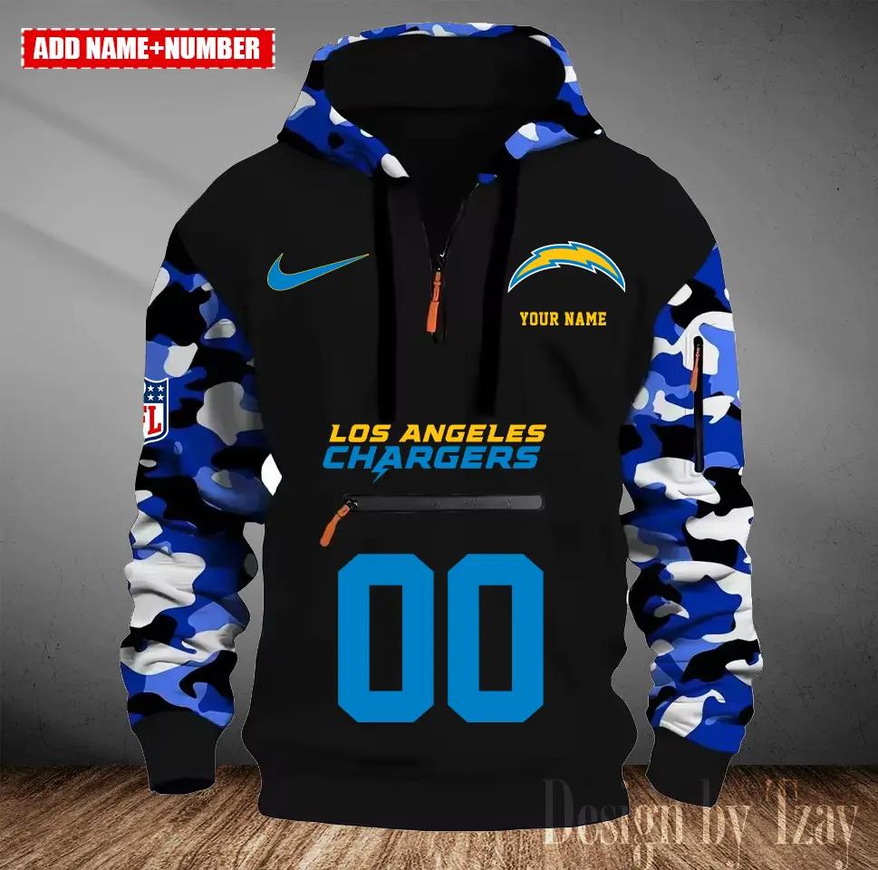 Los Angeles Chargers Camouflage Hooded Sweatshirt HA18