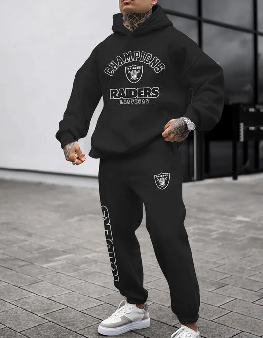 Las Vegas Raiders Combo Pullover Hoodie And Sweatpants AZBTPHSP000415