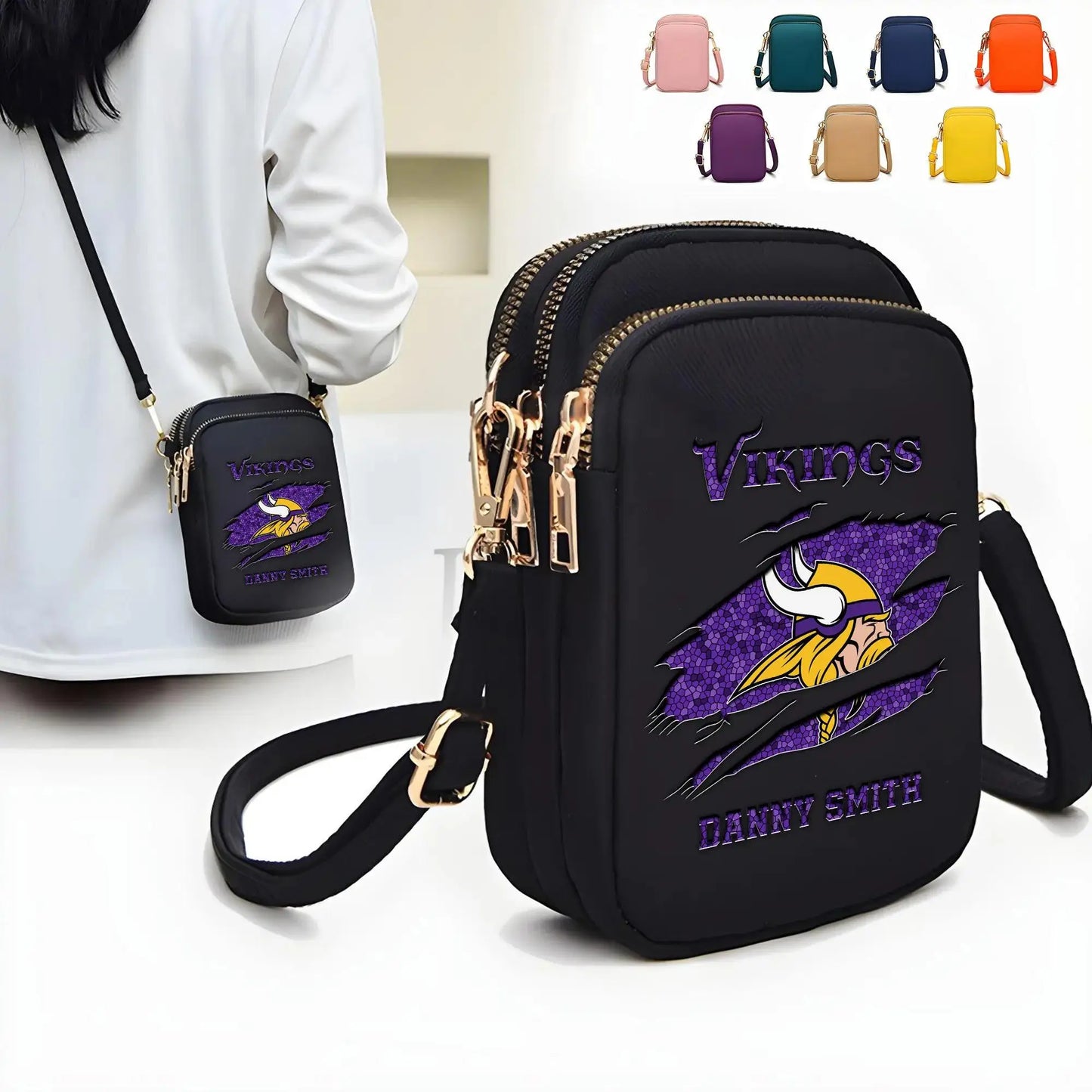 Minnesota Vikings Mini Crossbody Bag for Women New Trending 2025 AZBT2DMCB000071