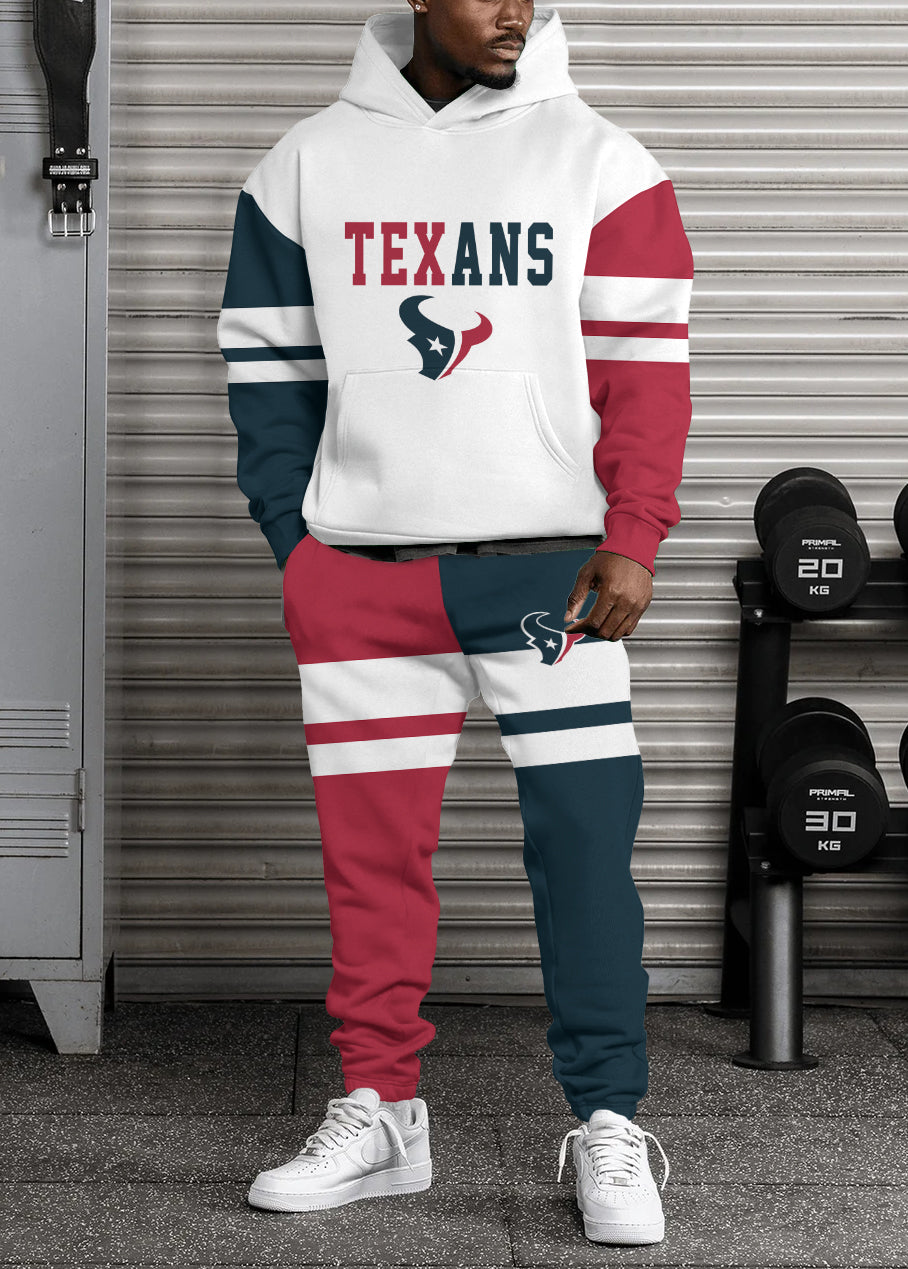 Houston Texans Combo Pullover Hoodie And Sweatpants AZBTPHSP000322