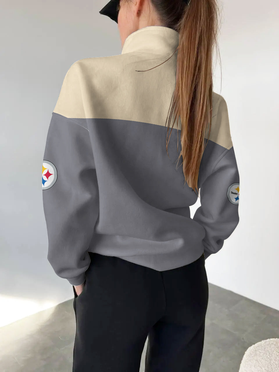 Pittsburgh Steelers Casual Colorful Stand Collar Sweatshirt AZBTSCSW000370