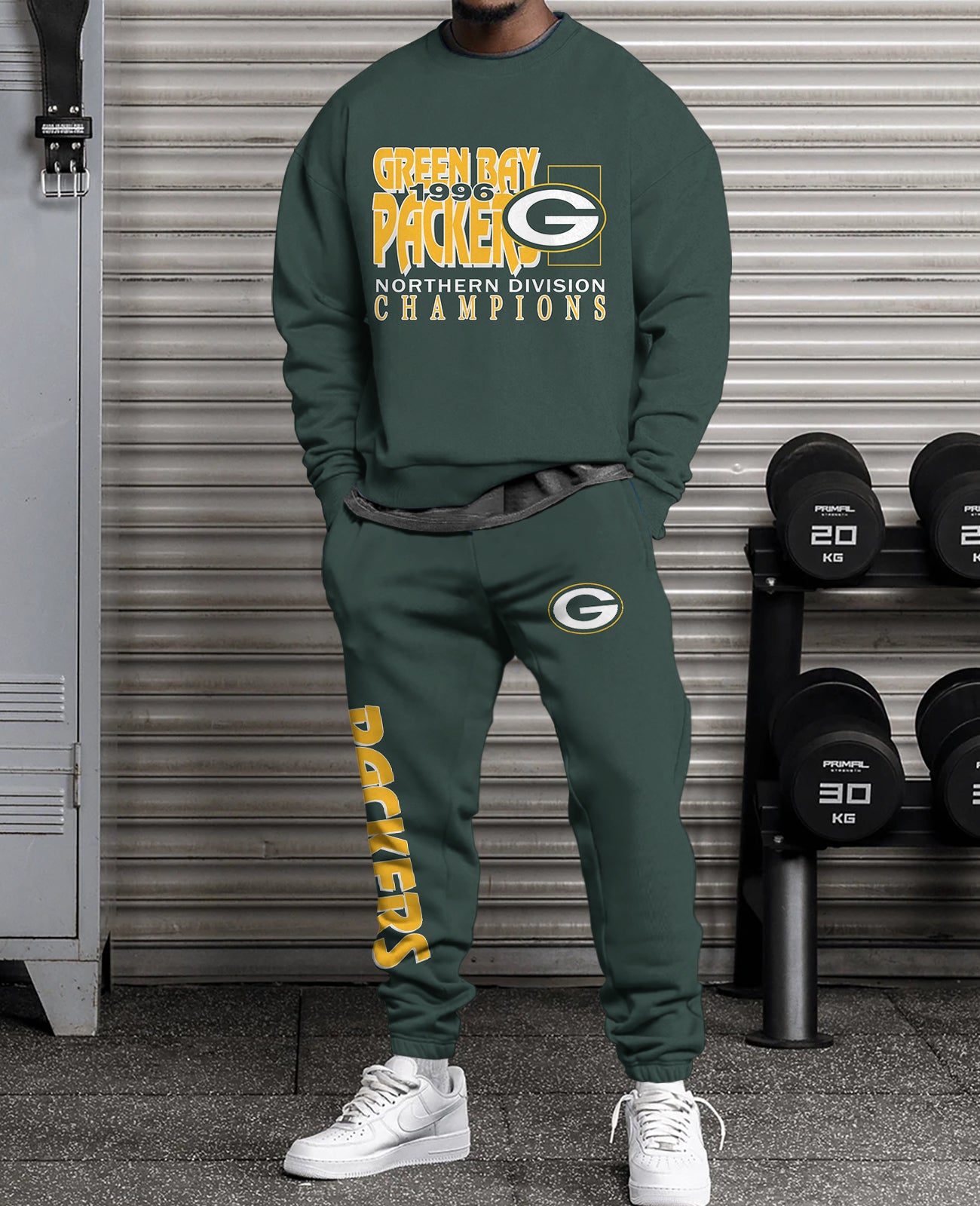 Green Bay Packers Combo 3D Sweatsuit and Sweatpants Unisex CBSP33