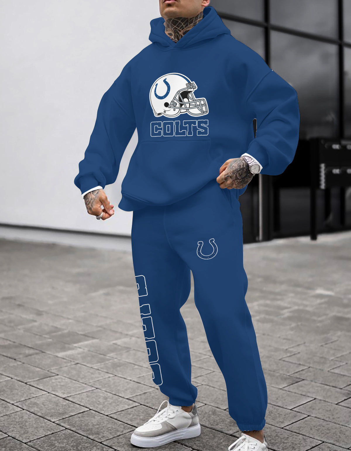 Indianapolis Colts Combo Pullover Hoodie And Sweatpants AZBTPHSP000235