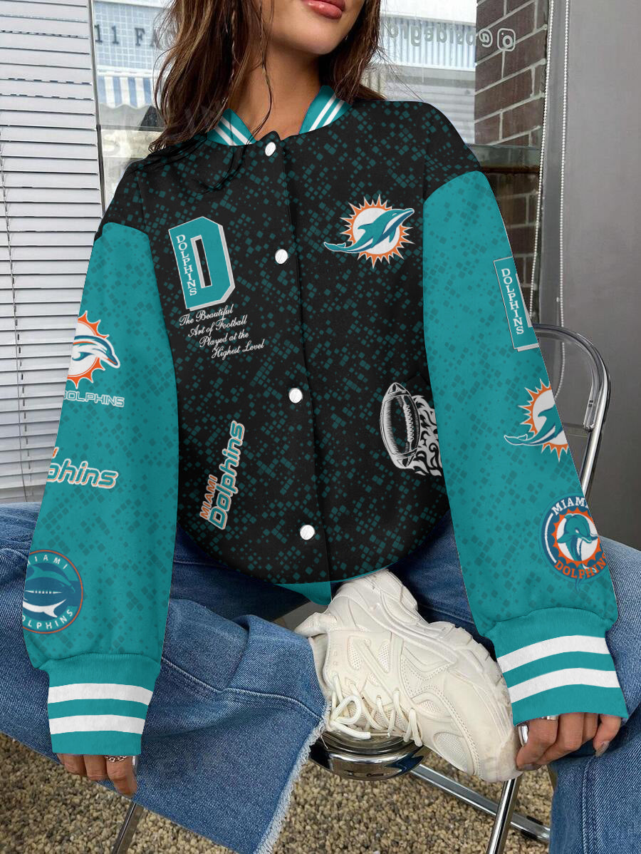 Miami Dolphins National Football League Varsity Jacket AZBTVJK000559