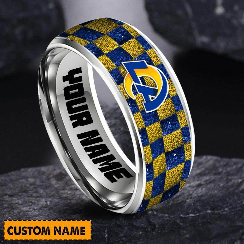 Los Angeles Rams Special Stainless Ring Custom Name AZBTSR000008