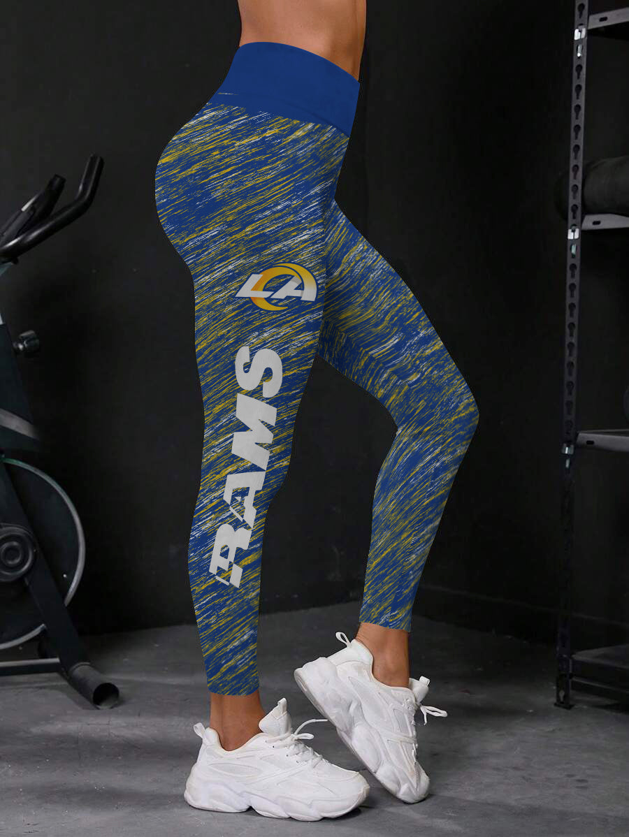 Los Angeles Rams High Waist Push Up Printed Leggings (1)