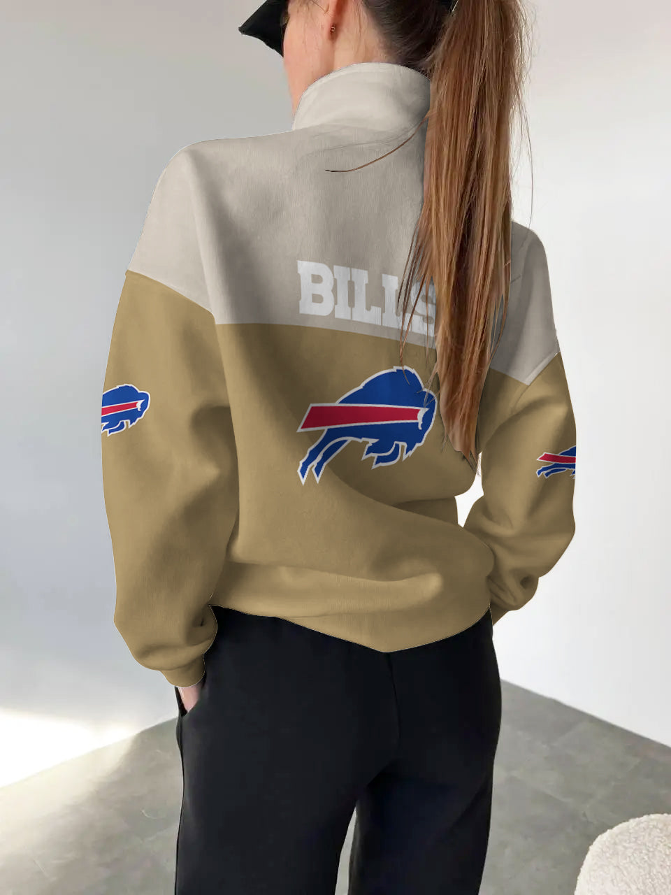 Buffalo Bills Casual Colorful Stand Collar Sweatshirt AZBTSCSW000211