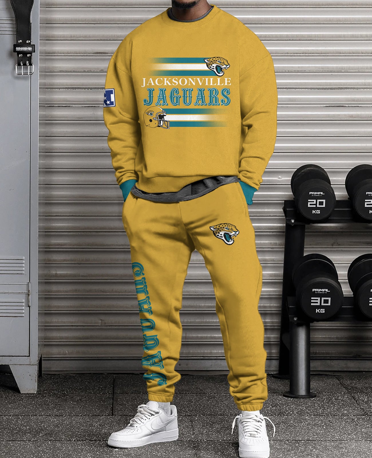 Jacksonville Jaguars Combo 3D Sweatsuit and Sweatpants Unisex CBSP40