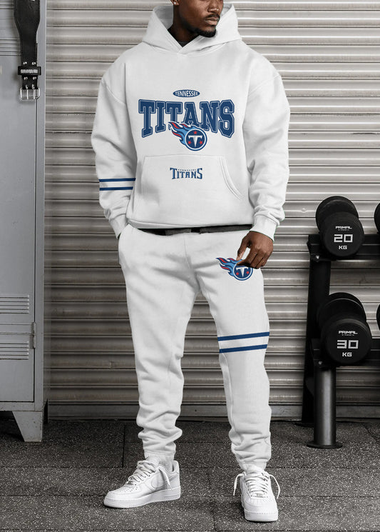Tennessee Titans Combo Pullover Hoodie And Sweatpants AZBTPHSP000440