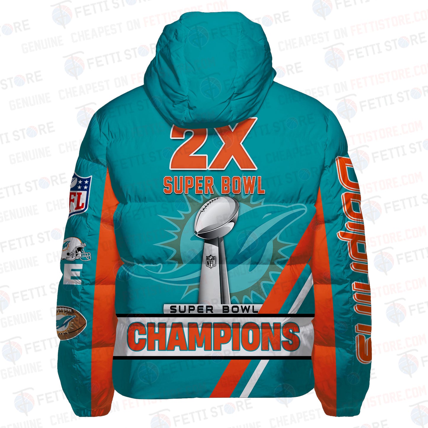 Miami Dolphins CozyCloud Down Jacket AZBTDWJ000072