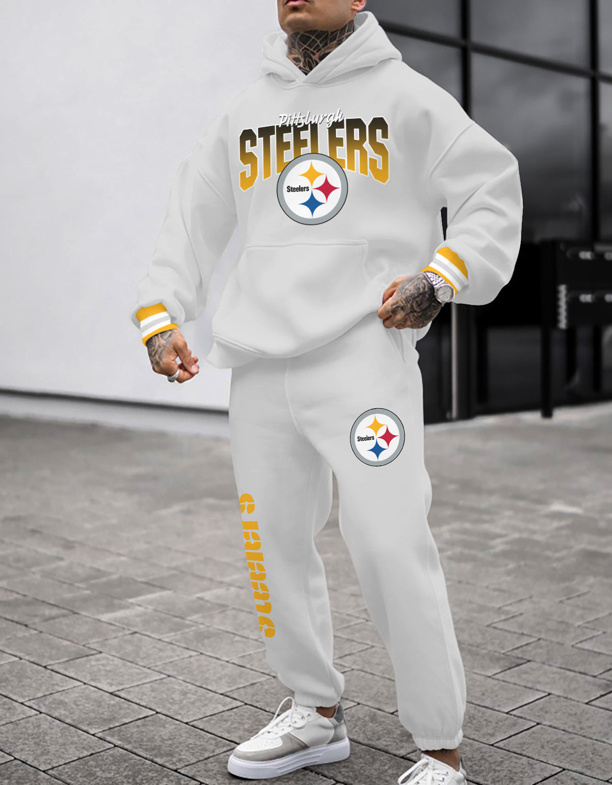 Pittsburgh Steelers Combo Pullover Hoodie And Sweatpants AZBTPHSP000049