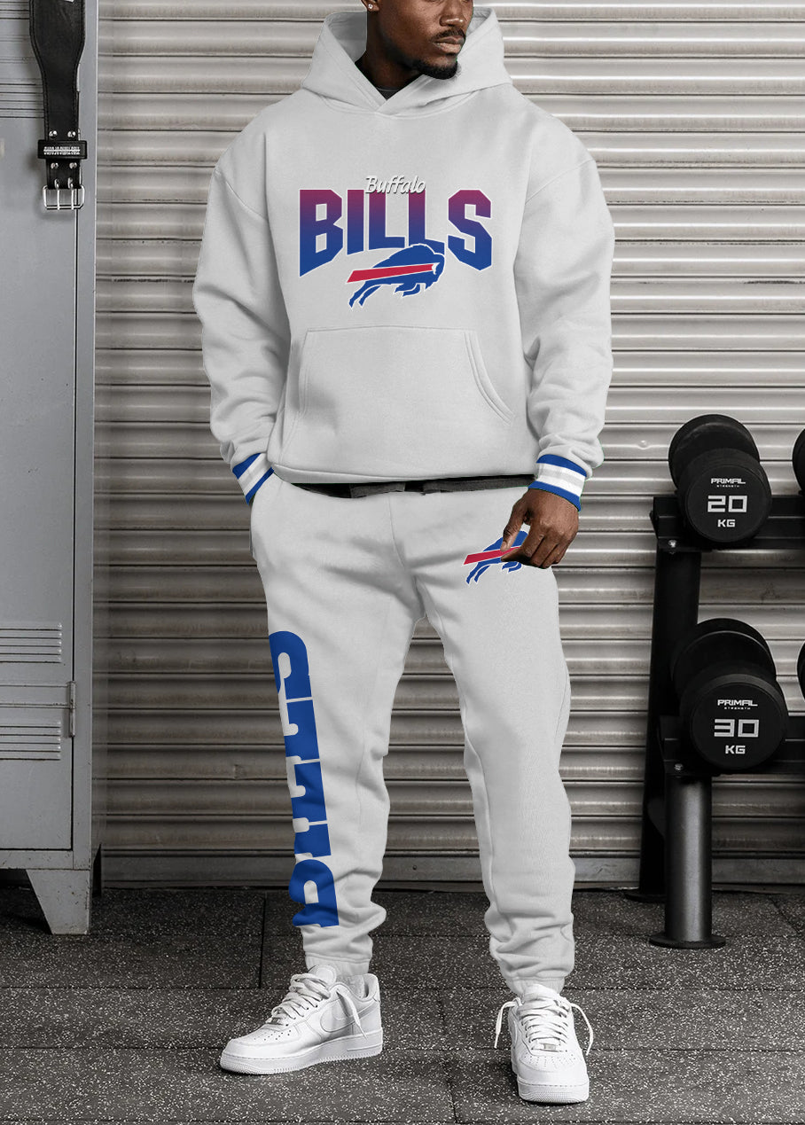 Buffalo Bills Combo Pullover Hoodie And Sweatpants AZBTPHSP000348