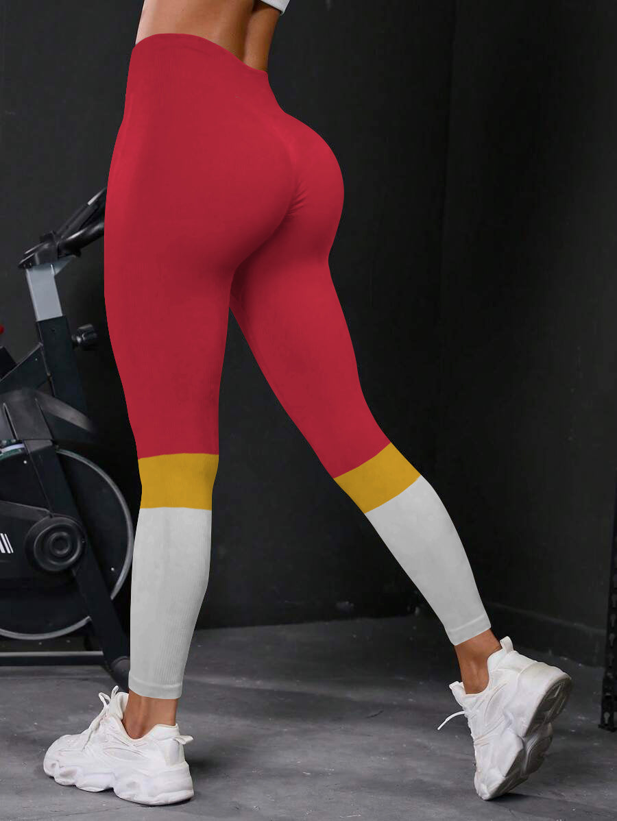 Kansas City Chiefs High Waist Push Up Printed Leggings