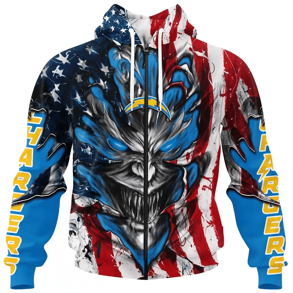 Los Angeles Chargers All Over Printed T-shirt Sweatshirt Hoodie AZCHD585
