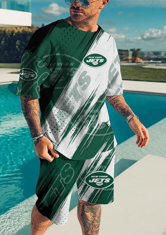 New York Jets T-shirt and Shorts AZTS590
