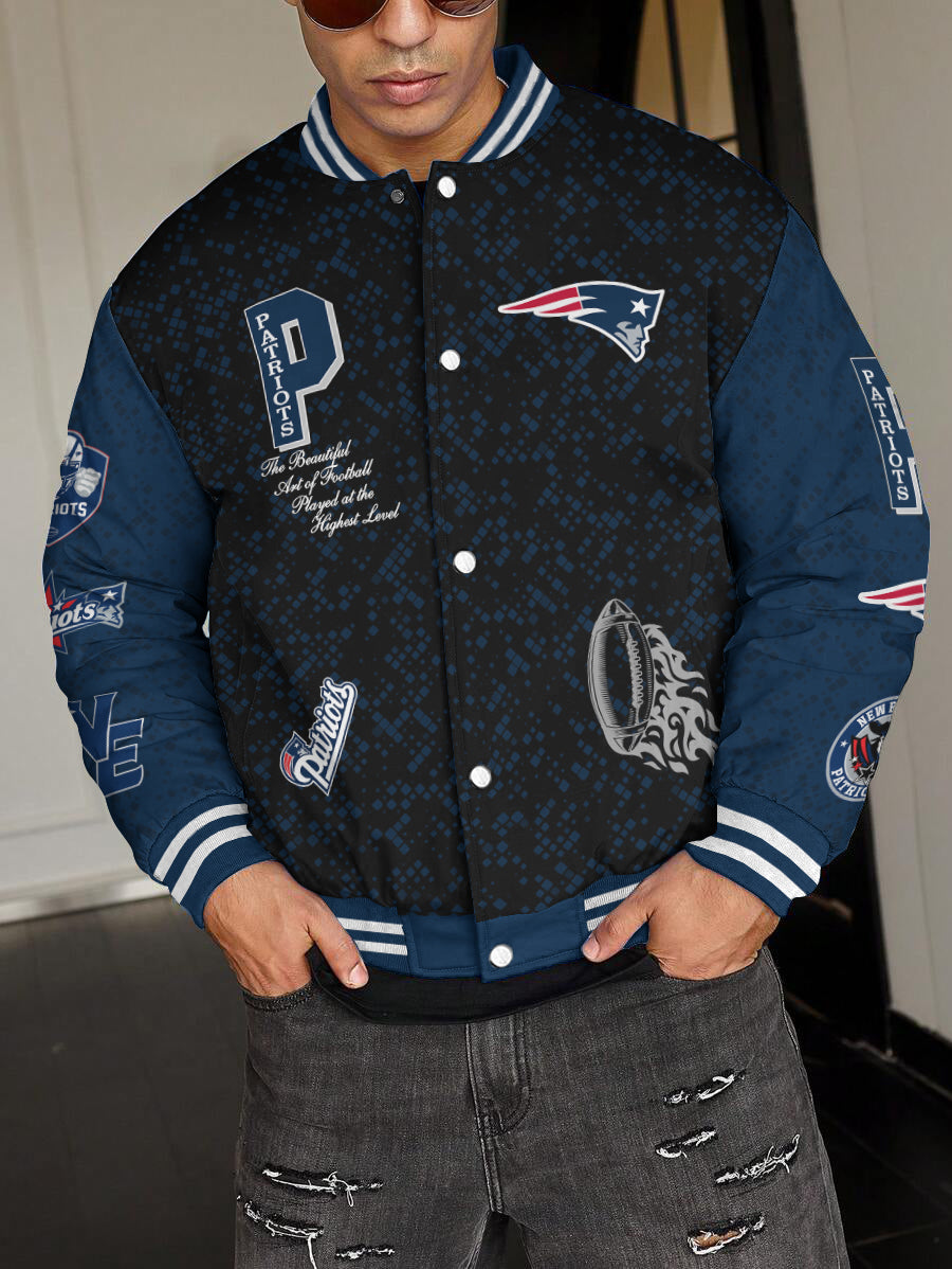 New England Patriots National Football League Varsity Jacket AZBTVJK000529