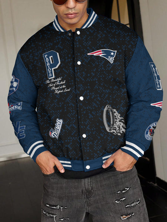 New England Patriots National Football League Varsity Jacket AZBTVJK000529