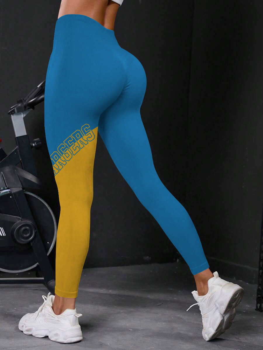 Los Angeles Chargers High Waist Push Up Printed Leggings (4)