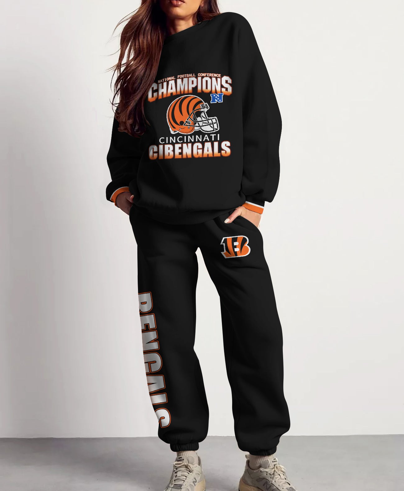 Cincinnati Bengals Combo 3D Sweatsuit and Sweatpants Unisex CBSP178
