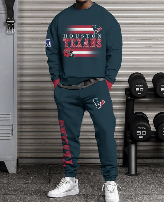 Houston Texans Combo 3D Sweatsuit and Sweatpants Unisex CBSP194