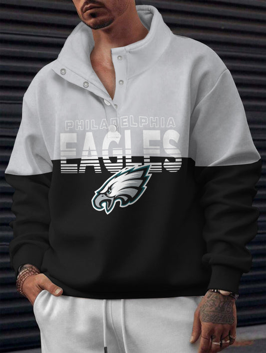 Philadelphia Eagles Casual Colorful Stand Collar Sweatshirt AZBTSCSW000591