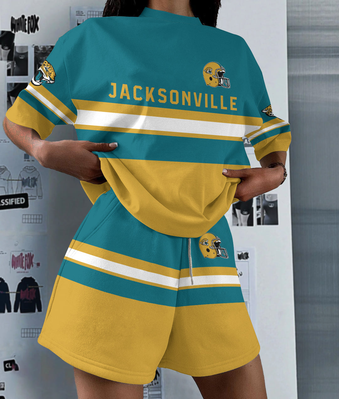 Jacksonville Jaguars Limited Edition Top And Shorts Two-Piece Suits (4)
