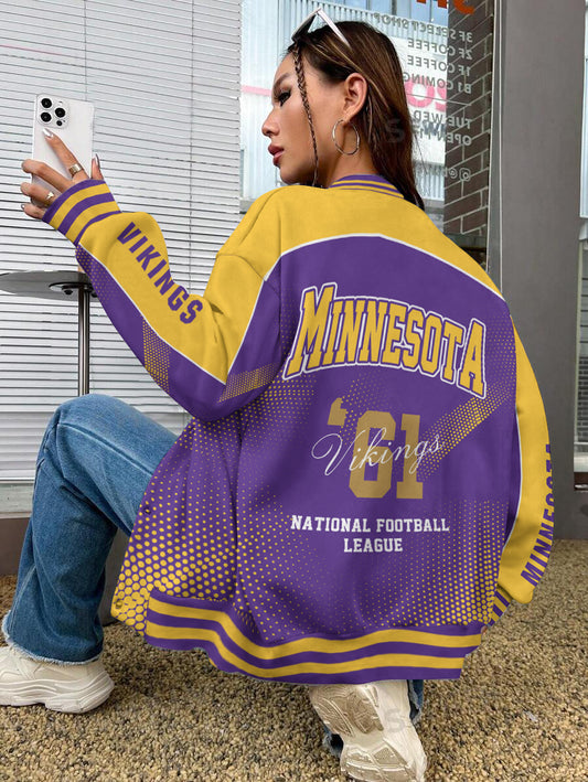 Minnesota Vikings National Football League Varsity Jacket AZBTVJK000586